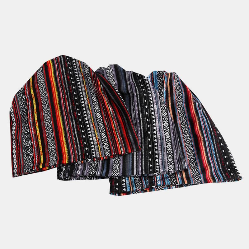 Kvinder Bomuld Multi-purpose Printing Beanie Kasket Hals Gaiter Ansigtsskjold Hatte Bandana