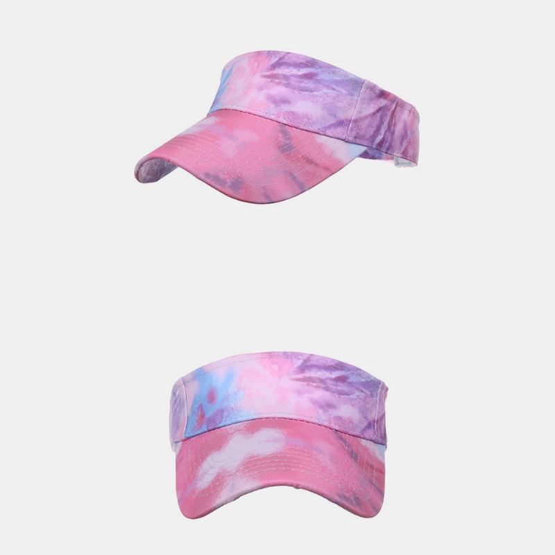 Kvinder Farve Tie Dye Udskrivning Baseball Kasket Fashion Solcreme Tom Top Hat