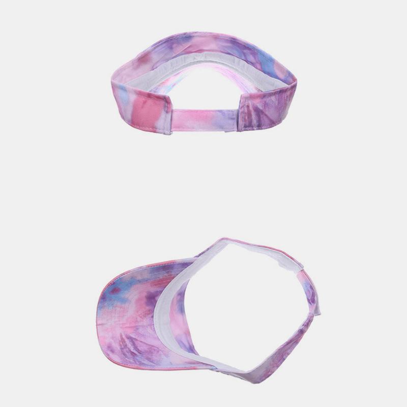 Kvinder Farve Tie Dye Udskrivning Baseball Kasket Fashion Solcreme Tom Top Hat