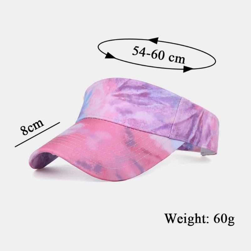 Kvinder Farve Tie Dye Udskrivning Baseball Kasket Fashion Solcreme Tom Top Hat