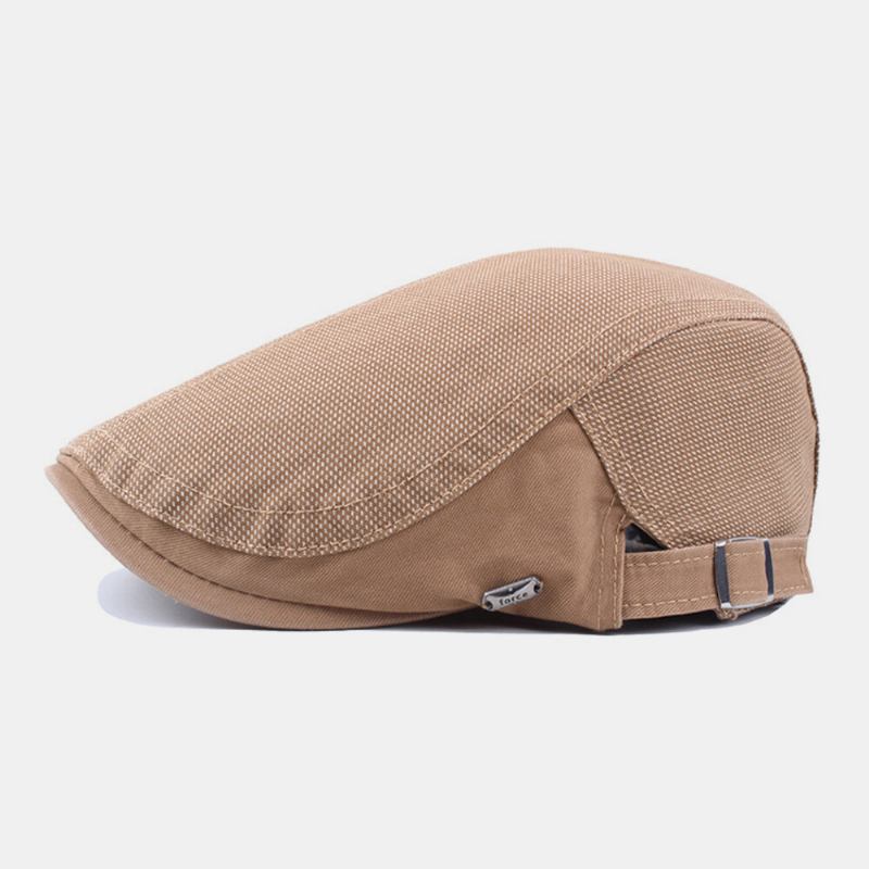 Kvinder Mænd Bomuld Lavet Gammelt Spidsmønster Justerbar Retro Casual Flad Huer Baret Huer Forward Hat