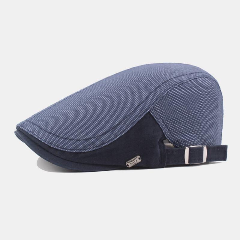 Kvinder Mænd Bomuld Lavet Gammelt Spidsmønster Justerbar Retro Casual Flad Huer Baret Huer Forward Hat