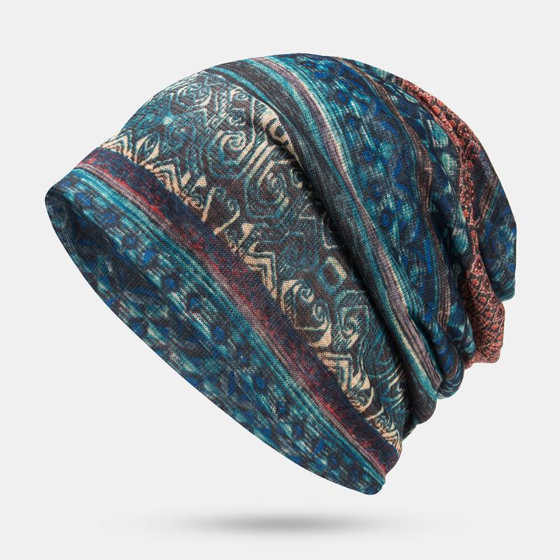 Kvinder Multi-purpose Print Turban Kasket Casual Sommer Udendørs Hals Gaiter God Elastisk Blød Beanie Hat