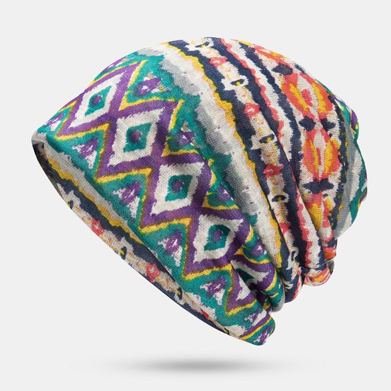 Kvinder Multi-purpose Print Turban Kasket Casual Sommer Udendørs Hals Gaiter God Elastisk Blød Beanie Hat