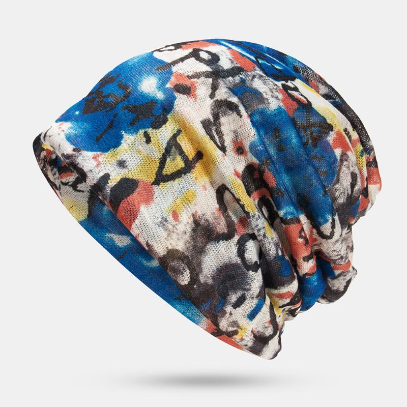 Kvinder Multi-purpose Print Turban Kasket Casual Sommer Udendørs Hals Gaiter God Elastisk Blød Beanie Hat