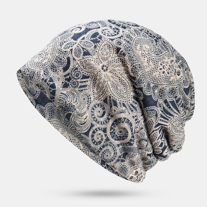 Kvinder Multi-purpose Print Turban Kasket Casual Sommer Udendørs Hals Gaiter God Elastisk Blød Beanie Hat