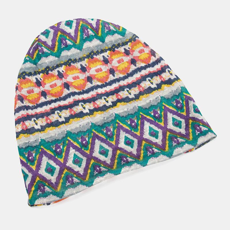 Kvinder Multi-purpose Print Turban Kasket Casual Sommer Udendørs Hals Gaiter God Elastisk Blød Beanie Hat