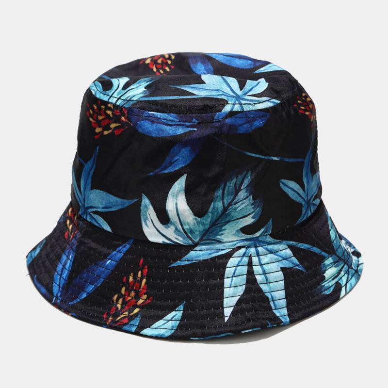 Kvinder Sommer Uv Beskyttelse Blomstermønster Visir Solhat Mode Casual Udendørs Rejse Bucket Hat