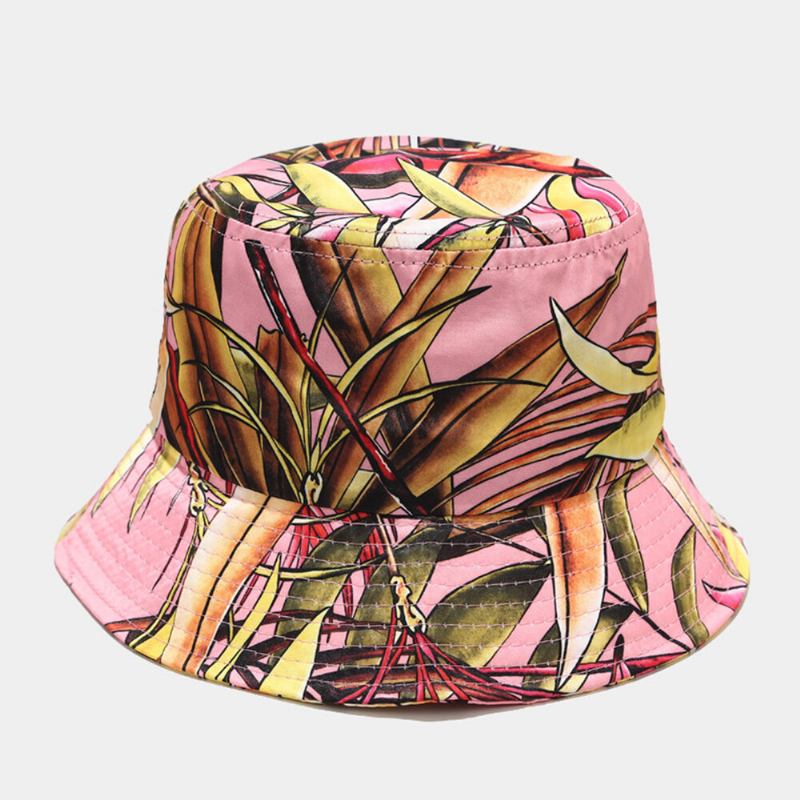 Kvinder Sommer Uv Beskyttelse Blomstermønster Visir Solhat Mode Casual Udendørs Rejse Bucket Hat