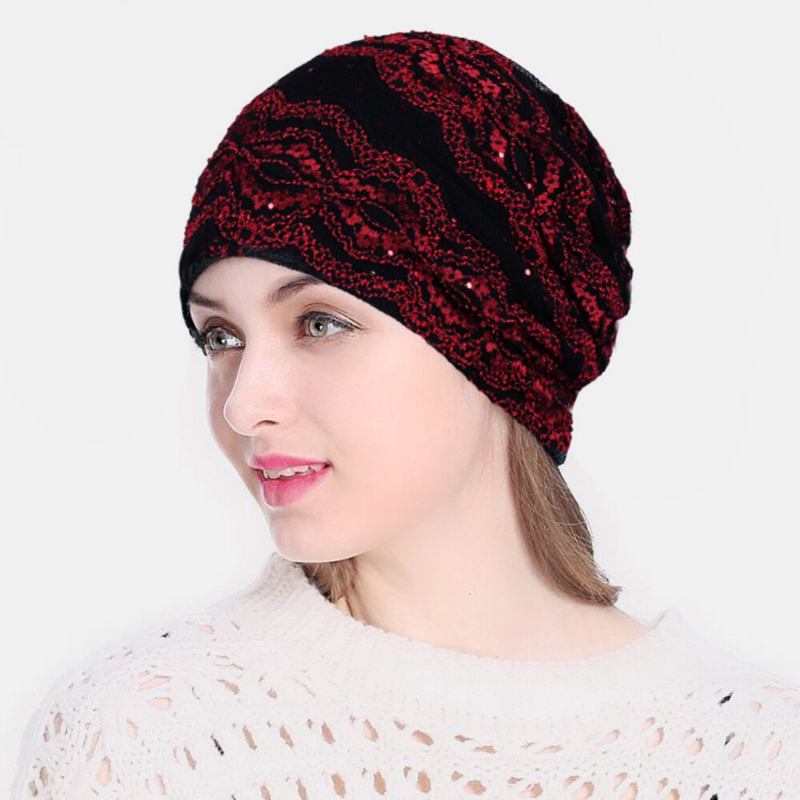 Lace Beanie Huer Kemoterapi Kasket Halshætte Hat