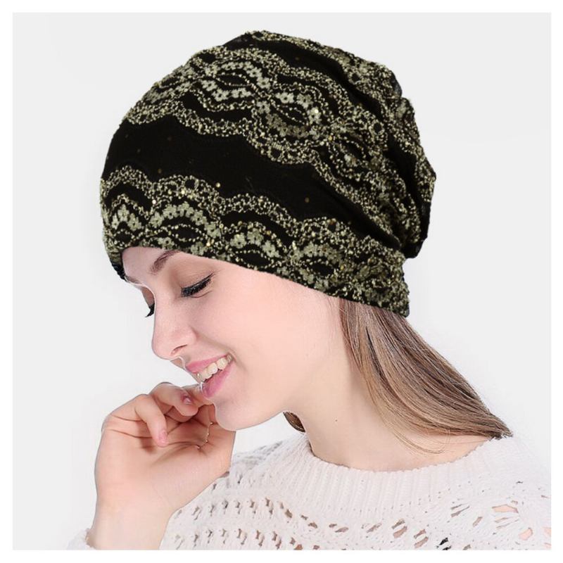 Lace Beanie Huer Kemoterapi Kasket Halshætte Hat