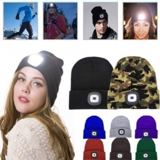 Led Light Beanie Huer Strik Kasket Jogging Nattevandring