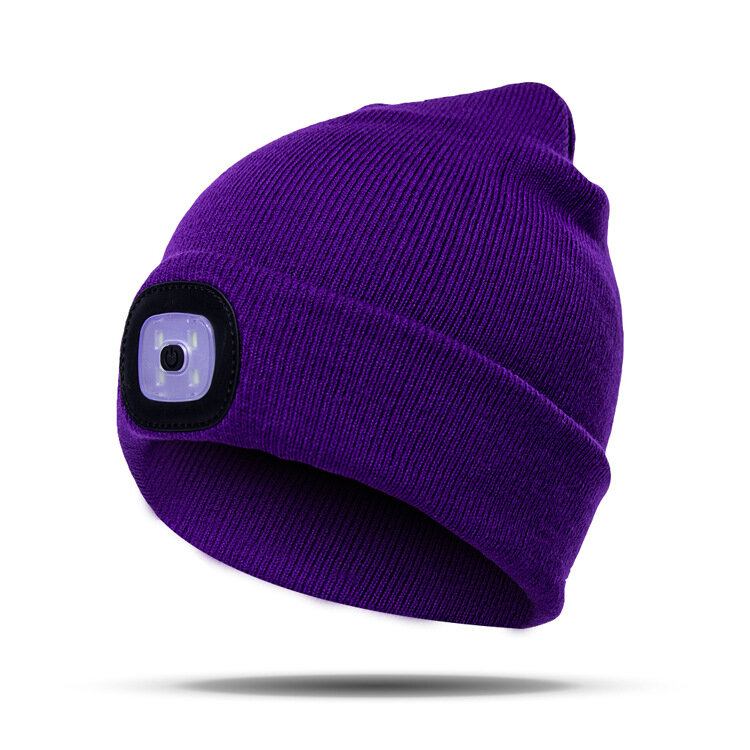 Led Light Beanie Huer Strik Kasket Jogging Nattevandring