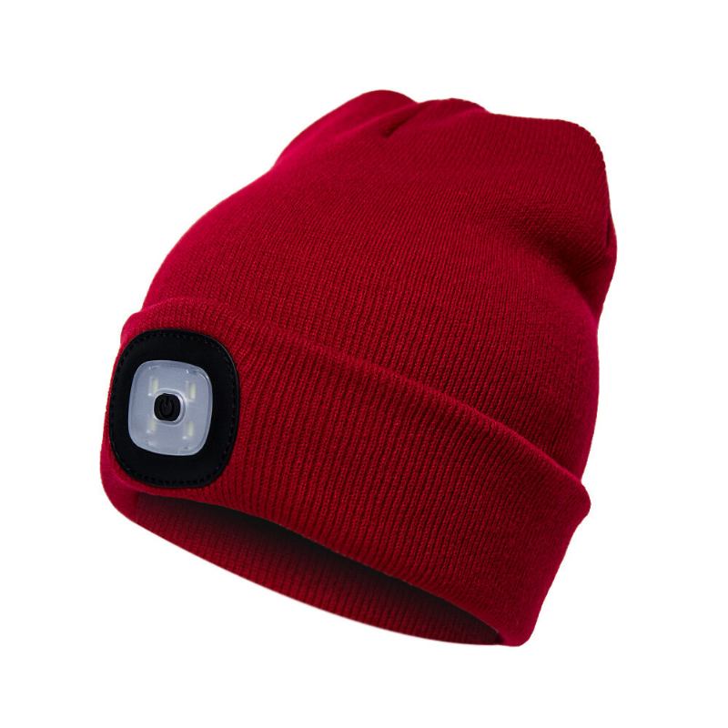 Led Light Beanie Huer Strik Kasket Jogging Nattevandring