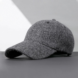 Mænd Baseball Kasket Winter Plus Velet Thicken Warm Justerbar Hat