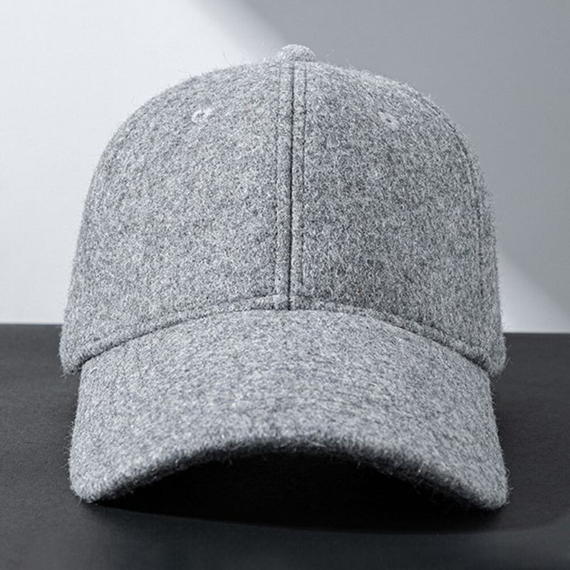 Mænd Baseball Kasket Winter Plus Velet Thicken Warm Justerbar Hat