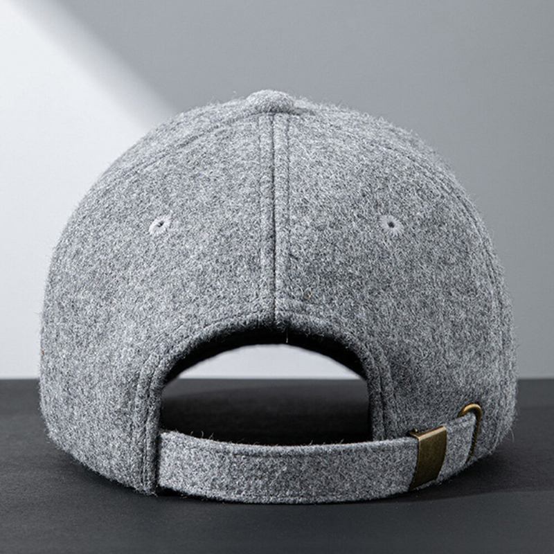 Mænd Baseball Kasket Winter Plus Velet Thicken Warm Justerbar Hat