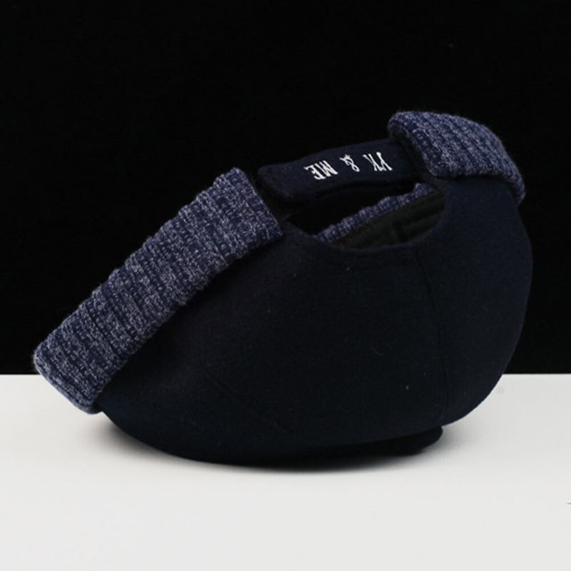 Mænd Bomuld Polyester Ensfarvet Crimping Casual Justerbar Solsejl Åndbar Beanie Udlejer Kasket Skull Cap