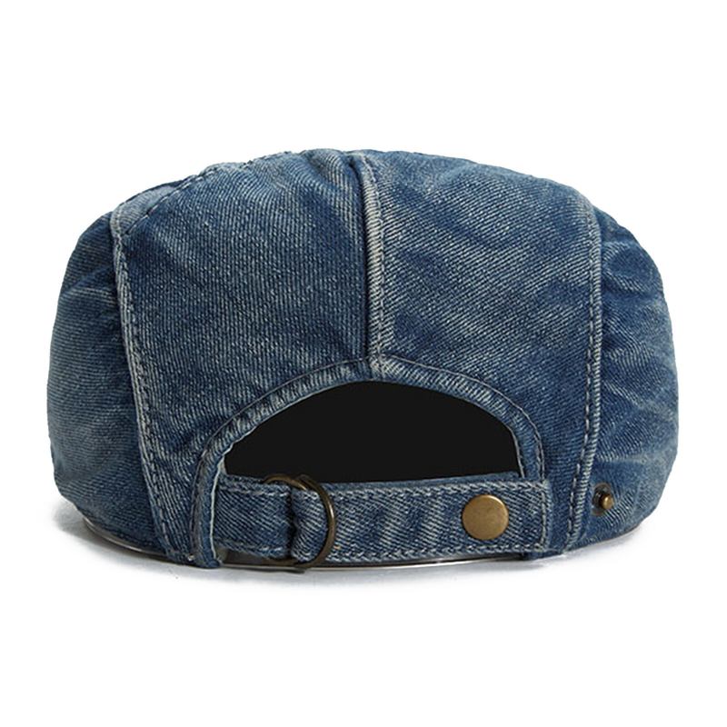 Mænd Denim Åndbar Solskærm Kort Skygge Casual Vintage Forward Hatte Baret Flade Kasketter