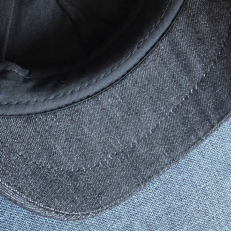 Mænd Denim Patchwork Basekasket Casual Retro Elastisk Bånd Oktagonal Huer Flad Huer Painter Newsboy Cap