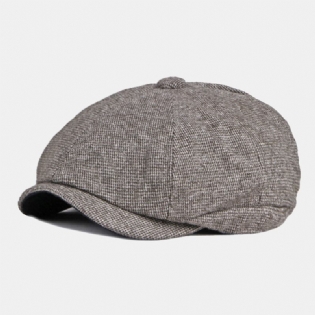 Mænd Newsboy Hatte Britisk Casual Udendørs Solsejl 8 Panel Ivy Kasket Octagonal Hat