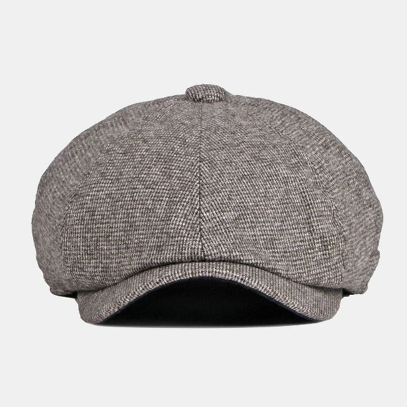 Mænd Newsboy Hatte Britisk Casual Udendørs Solsejl 8 Panel Ivy Kasket Octagonal Hat