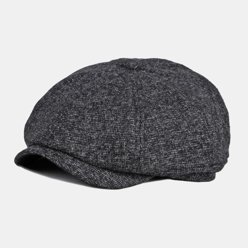 Mænd Newsboy Hatte Britisk Casual Udendørs Solsejl 8 Panel Ivy Kasket Octagonal Hat