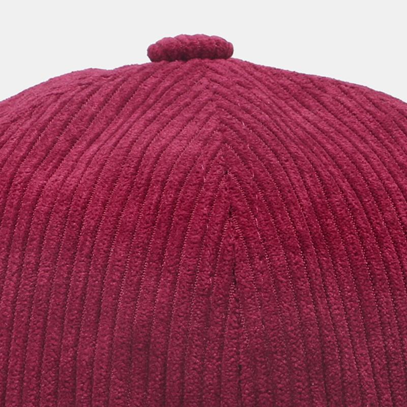 Mænd Udlejer Huer Plain Stripe Patchwork Justerbar Skull Kasket Beanie Har