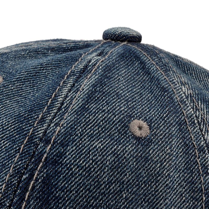 Mennico Mænd Denim Åndbar Udendørs Solskygge Kasket Cowboy Baseball Hat