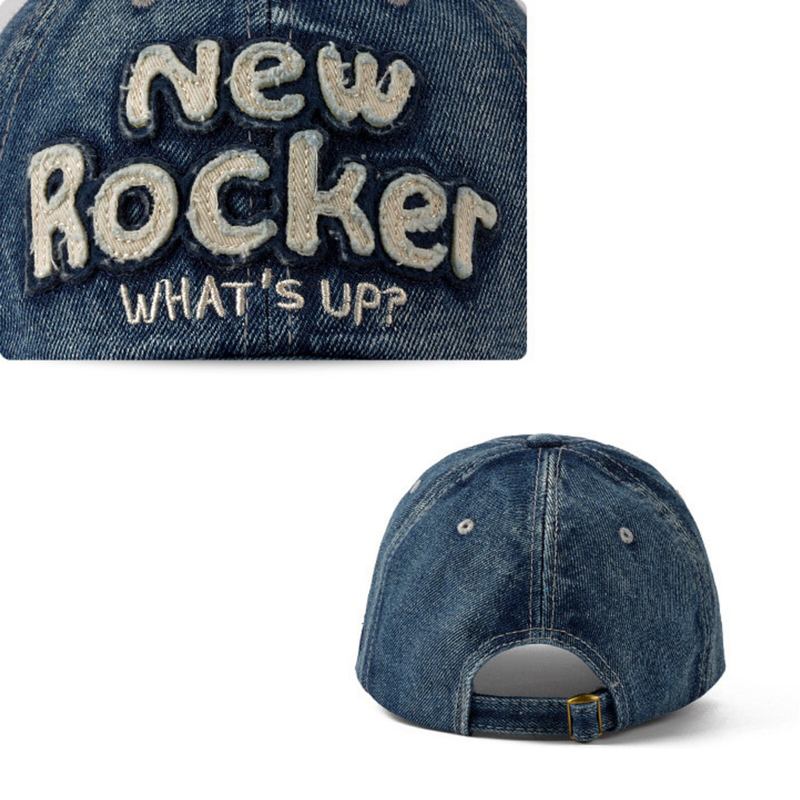 Mennico Mænd Denim Åndbar Udendørs Solskygge Kasket Cowboy Baseball Hat