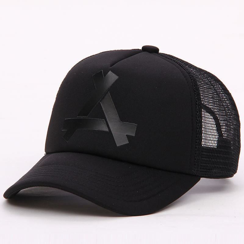 New Fashion Letter A Baseballkasket Unisex Netoverflade Åndbar Hip Hop Hatte Sommer Solcreme Solhat