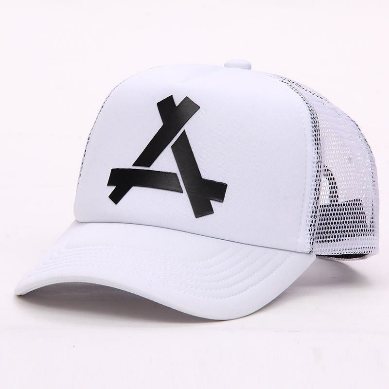 New Fashion Letter A Baseballkasket Unisex Netoverflade Åndbar Hip Hop Hatte Sommer Solcreme Solhat