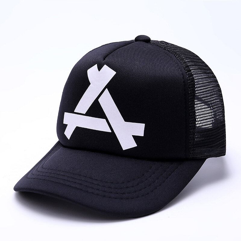 New Fashion Letter A Baseballkasket Unisex Netoverflade Åndbar Hip Hop Hatte Sommer Solcreme Solhat