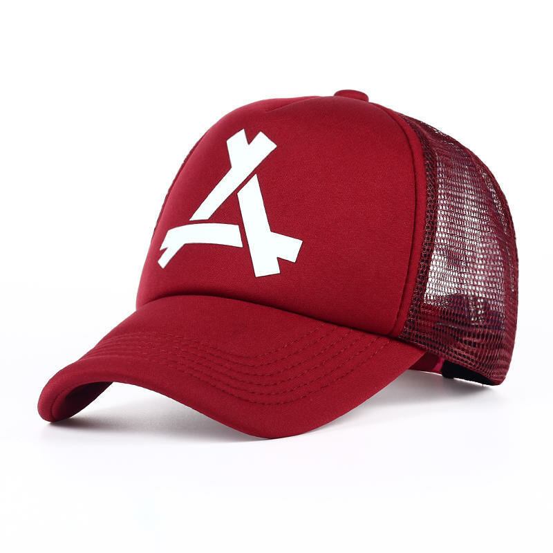 New Fashion Letter A Baseballkasket Unisex Netoverflade Åndbar Hip Hop Hatte Sommer Solcreme Solhat