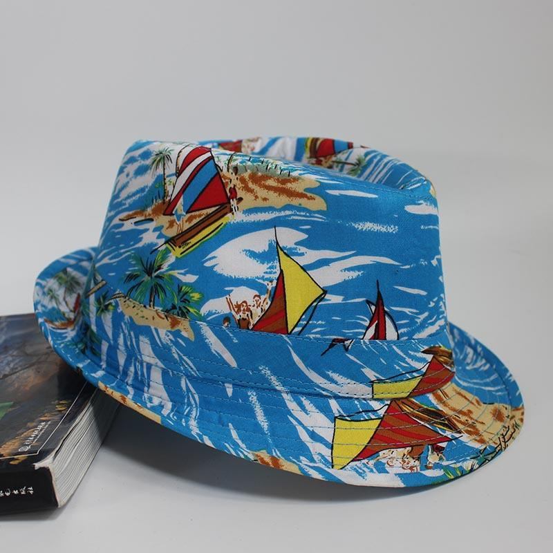 Strandmønstret Stof Seaside Vacation Bucket Hat