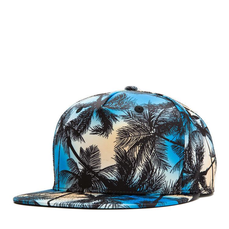 Tropical Wind Coconut Flad Huer Blade Hip Hop Huer Baseball Cap