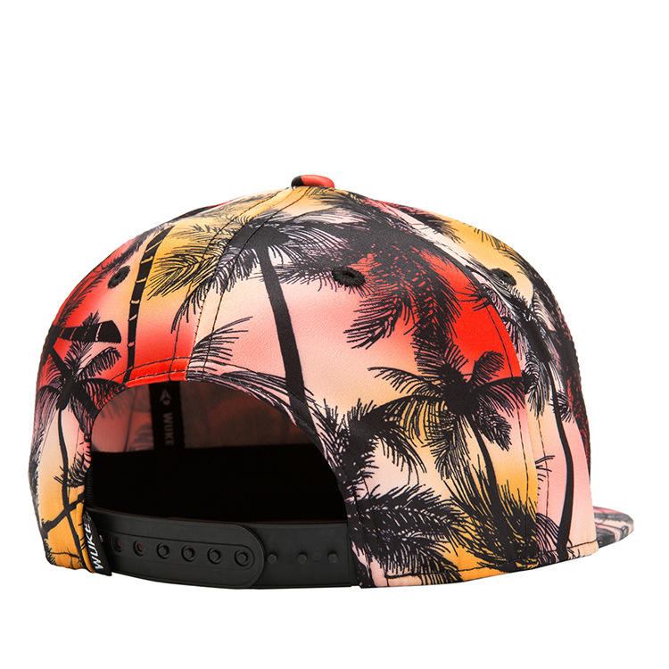 Tropical Wind Coconut Flad Huer Blade Hip Hop Huer Baseball Cap