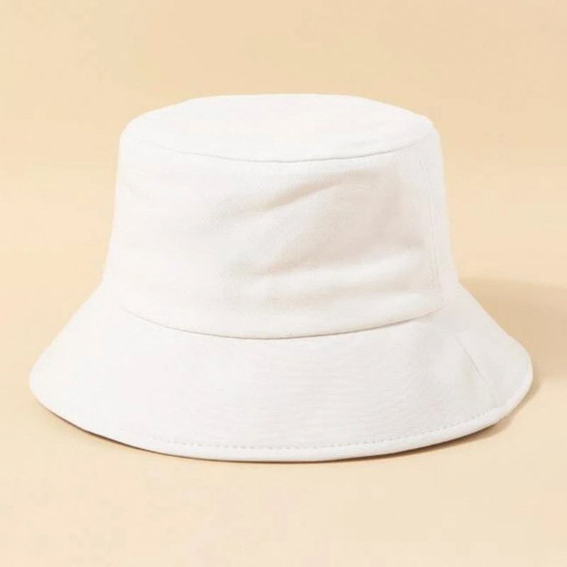 Unisex Bogstaver Skallemønster Solhat Bomuld Rose Print Mode Solbeskyttelse Bucket Hat