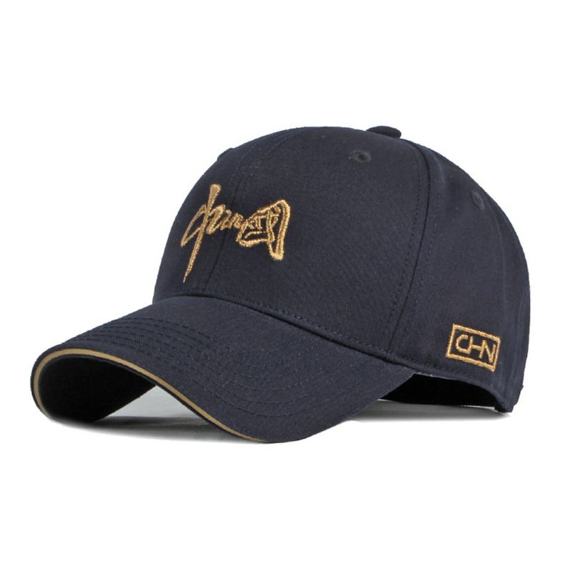 Unisex Bomuld Kinesisk Brevtryk Broderi Casual All-match Justerbar Udendørs Solsejl Baseball Caps