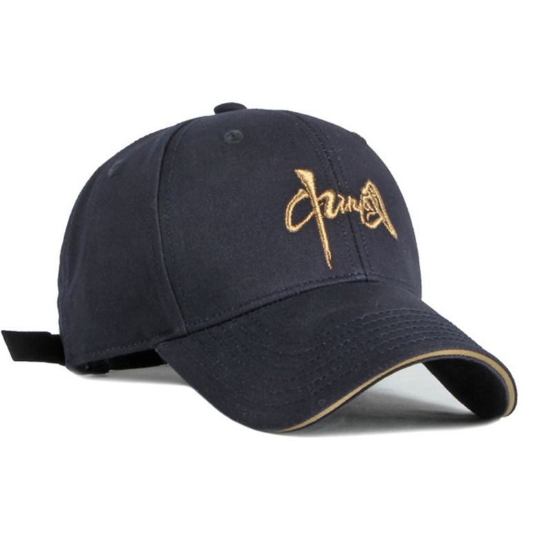 Unisex Bomuld Kinesisk Brevtryk Broderi Casual All-match Justerbar Udendørs Solsejl Baseball Caps