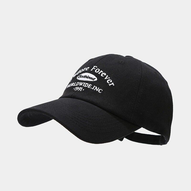 Unisex Bomuldsbroderi Logo Bogstav Blødt Casual Udendørs Solsejl Justerbare Parhatte Baseballhatte