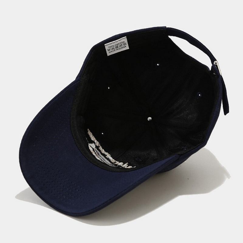 Unisex Bomuldsbroderi Logo Bogstav Blødt Casual Udendørs Solsejl Justerbare Parhatte Baseballhatte