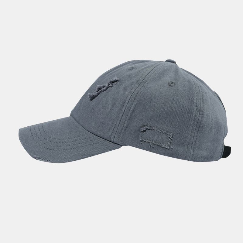 Unisex Brudt Hul Baseballhatte Retro Simple Udendørs Solsejl Justerbar Ivy Cap