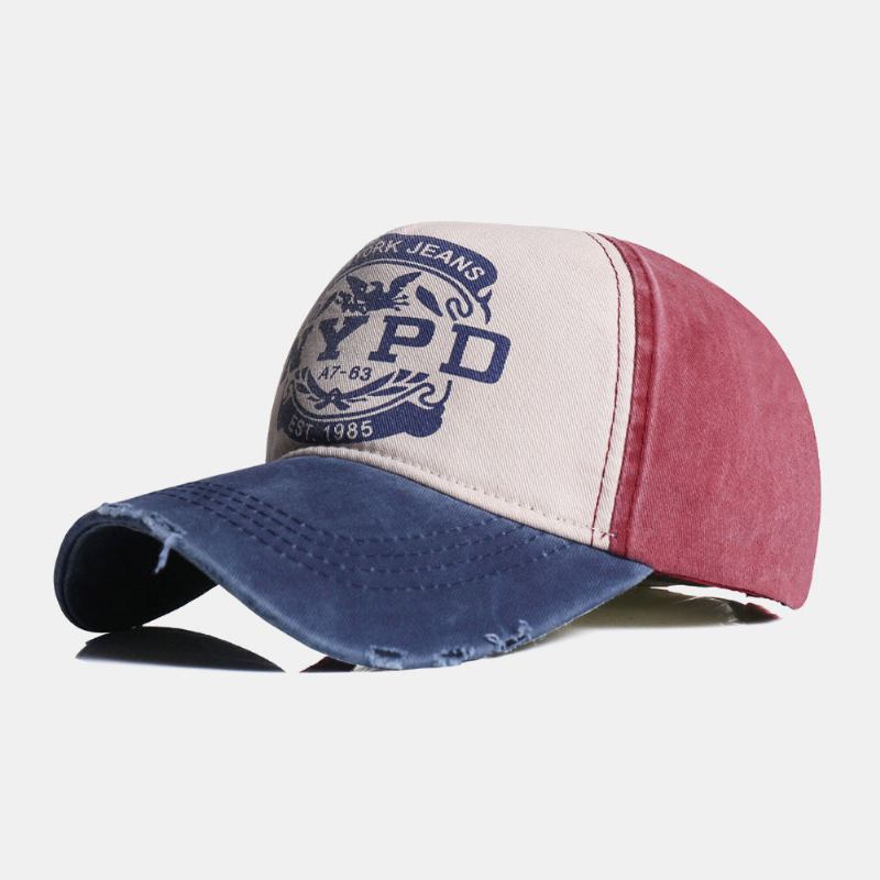 Unisex Fabrikat Gammelt Brev Ørn Trykt Twill Kasket Sommer Rejse Solskygge Baseball Kasket