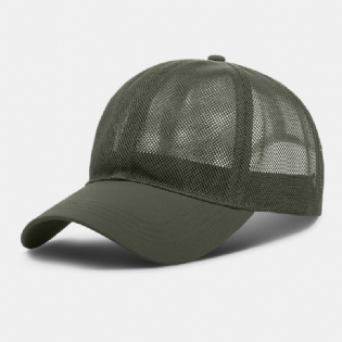 Unisex Fuld Mesh Åndbar Udendørs Afslappet Solsejl Baseballhatte