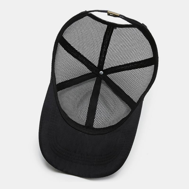 Unisex Fuld Mesh Åndbar Udendørs Afslappet Solsejl Baseballhatte