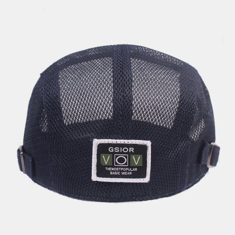 Unisex Fuld Mesh Baret Kasket Sommer Cool Solcreme Åndbar Flad Kasket Ivy Kasket Driver Hat