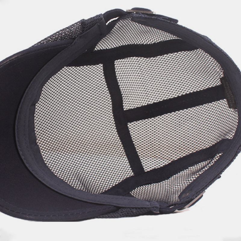 Unisex Fuld Mesh Baret Kasket Sommer Cool Solcreme Åndbar Flad Kasket Ivy Kasket Driver Hat