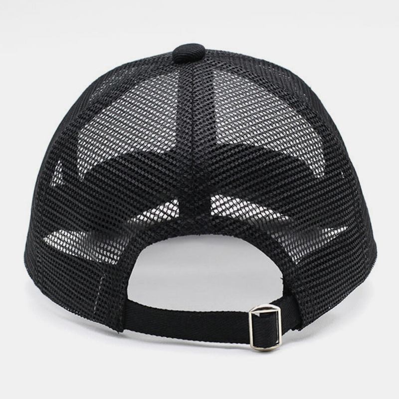 Unisex Full Mesh Åndbar Justerbar Short Curve Baseball Caps