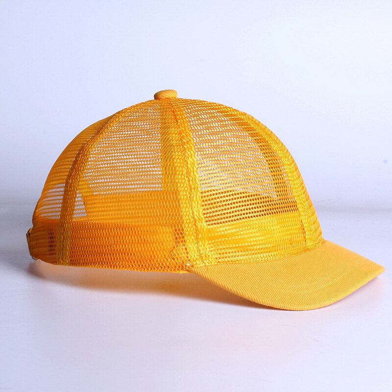 Unisex Full Mesh Åndbar Justerbar Short Curve Baseball Caps